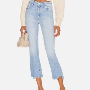 Mother Sz 30 Jeans Insider Crop Step Fray Limited Edition